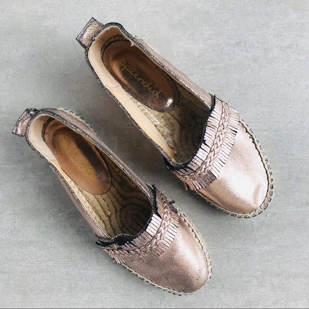 Splendid Bronze Metallic Espadrille Flats